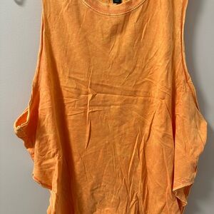 Orange Sleeveless Women's Top